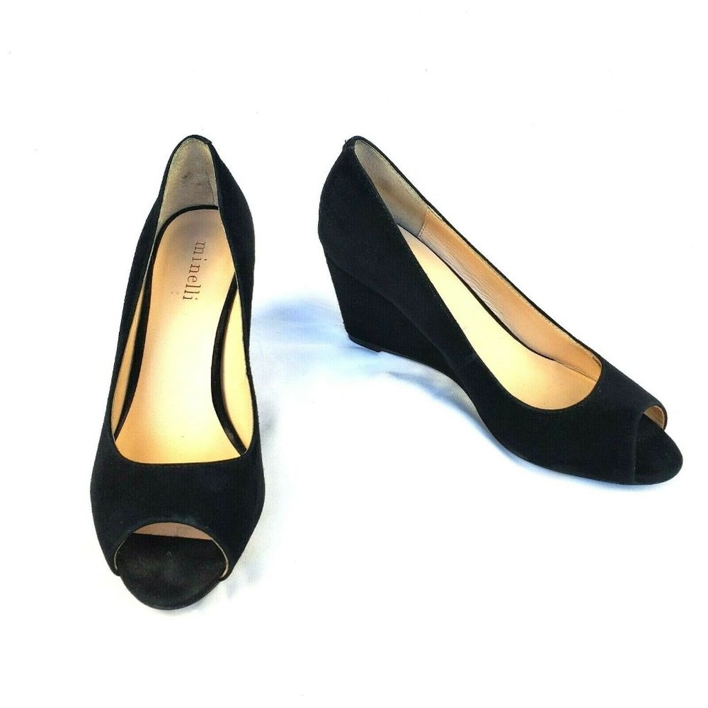 MINELLI Shoes Women's Size 7.5 (EU 38) Wedge Heel